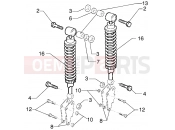 PIAGGIO X9 500 Rear shock absorbers