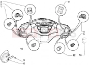 PIAGGIO X9 500 Switch-Horn