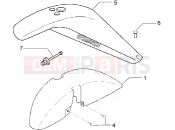 PIAGGIO X9 500 Wheel compartment-Mudguard