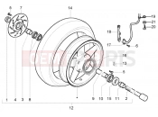 PIAGGIO X9 500 Evolution ABS Front wheel (ABS)