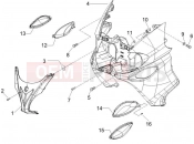 PIAGGIO X9 500 Evolution ABS első idom