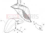 PIAGGIO X9 500 Evolution Wheel huosing - Mudguard
