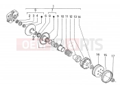 PIAGGIO Driven pulley shaft