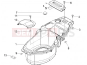 Helmet huosing - Undersaddle - Piaggio Zip 100 4T 2008
