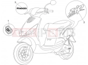 Plates - Emblems - Piaggio Zip 100 4T 2008