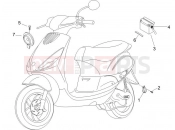Remote control switches - Battery - Horn - Piaggio Zip 100 4T 2008