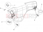 Selectors - Switches - Buttons - Piaggio Zip 100 4T 2008