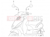 PIAGGIO Zip 50 2T Driving mirror/s