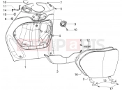 PIAGGIO Zip 50 2T Front glove-box - Knee-guard panel