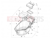 Helmet huosing - Undersaddle - Piaggio Zip 50 2T 2016
