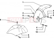 PIAGGIO Front and rear mudguard