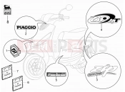 Plates - Emblems - Piaggio Zip 50 4T 2005
