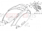 PIAGGIO Zip 50 4T Rear cover - Splash guard