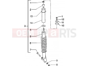 PIAGGIO Zip 50 MY95 Rear shock absorber