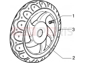 Front wheel - Piaggio Zip 50 RST