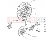 Front wheel - Caliper - (Disc brake version) - Piaggio Zip 50 RST