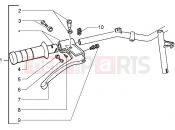 Handlebars component parts - Piaggio Zip 50 RST