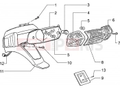 Rear tail lamp - Piaggio Zip 50 RST
