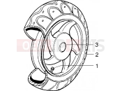 Rear wheel - Piaggio Zip 50 RST