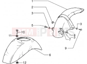 PIAGGIO Front and rear mudguard