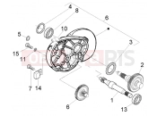 PIAGGIO Rear wheel shaft