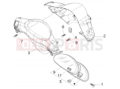 PIAGGIO Speedometer kms.-handlebar covers