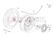 Front wheel - Aprilia Atlantic 125 E3 2011