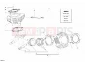 DUCATI 2008 Monster 696 CYLINDER - PISTON » ENGINE CASE