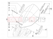 Windshield - Glass - Aprilia SR MAX 125 2013