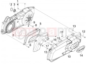Crankcase cover - Crankcase cooling - Aprilia SR MAX 125 2014