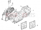 Engine, assembly - Aprilia SR MAX 125 2014