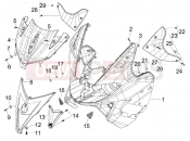Front shield - Aprilia SR MAX 125 2014