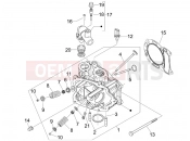 Head unit - Valve - Aprilia SR MAX 125 2014