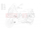 Plates - Emblems - Aprilia SR MAX 125 2014