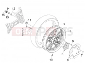 Rear wheel - Aprilia SR MAX 125 2014
