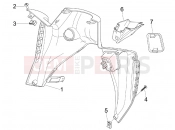 Front glove-box - Knee-guard panel - Aprilia SR MAX 125 2015
