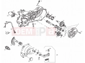 Starter assembly - Derbi Atlantis 50 2T 2009