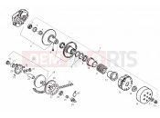 Variator - Derbi Atlantis 50 2T 2009