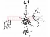 Carburettor - Derbi Atlantis 50 4T 2009
