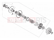 Chain ring - Derbi Atlantis 50 4T 2009