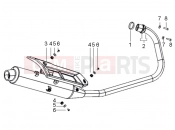 derbi ETX 150 Muffler assembly