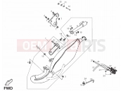 DERBI QUAD DFW 50 Exhaust pipe