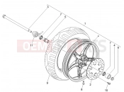 DERBI Sonar 50 2T Front wheel