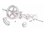 derbi Variant Courier 50 Front wheel
