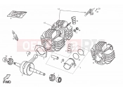 derbi Variant Courier 50 Head - Cylinder - Piston