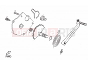 derbi Variant Courier 50 Starter assembly