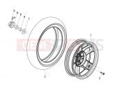 Rear wheel - Derbi Variant Sport 125 2012
