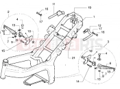 Chassis-Central stand - Gilera DNA 50