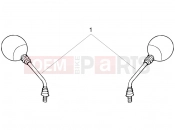 gilera 2006 DNA 50 Driving mirror/s