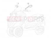gilera 2007 Fuoco 500 tükör